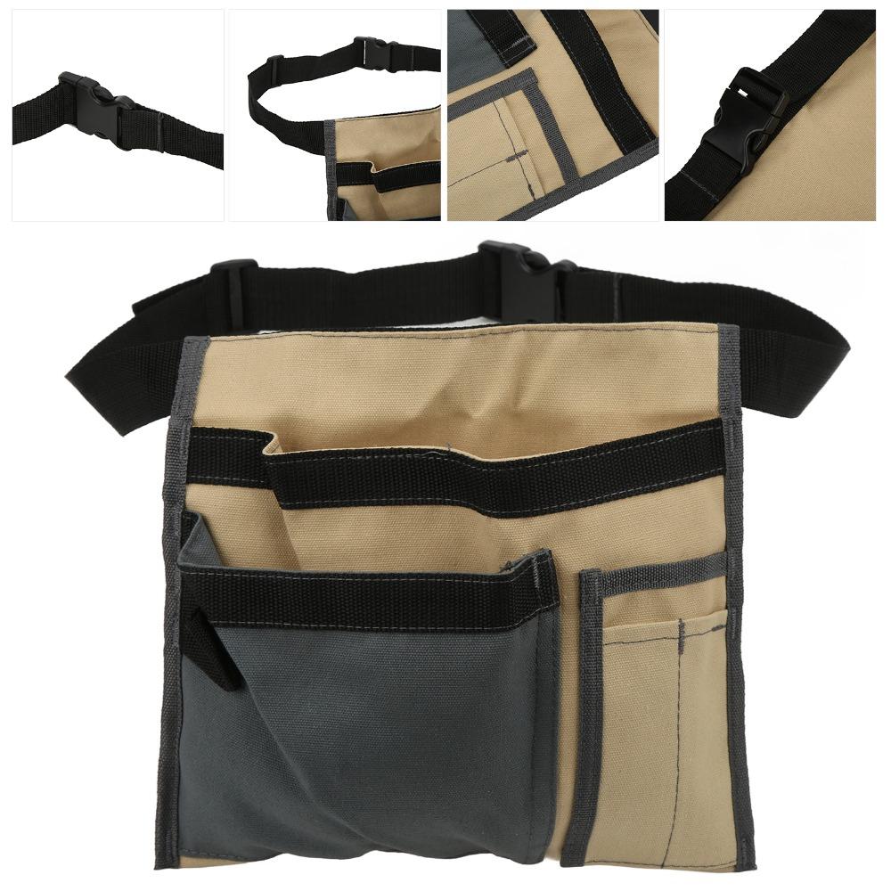 5-Pocket Waist Hanging Bag Canvas Canvas Organizer Durable Storage Bag Carpenter Work