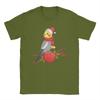 Christmas Cockatiel T-Shirt for Men  Humor Cotton Tees Crewneck Short Sleeve T Shirt Birthday Present Clothing
