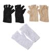 Goth Party Sexy Dressy Women Lady Lace Gloves Mittens Fingerless Black White Beige EMA