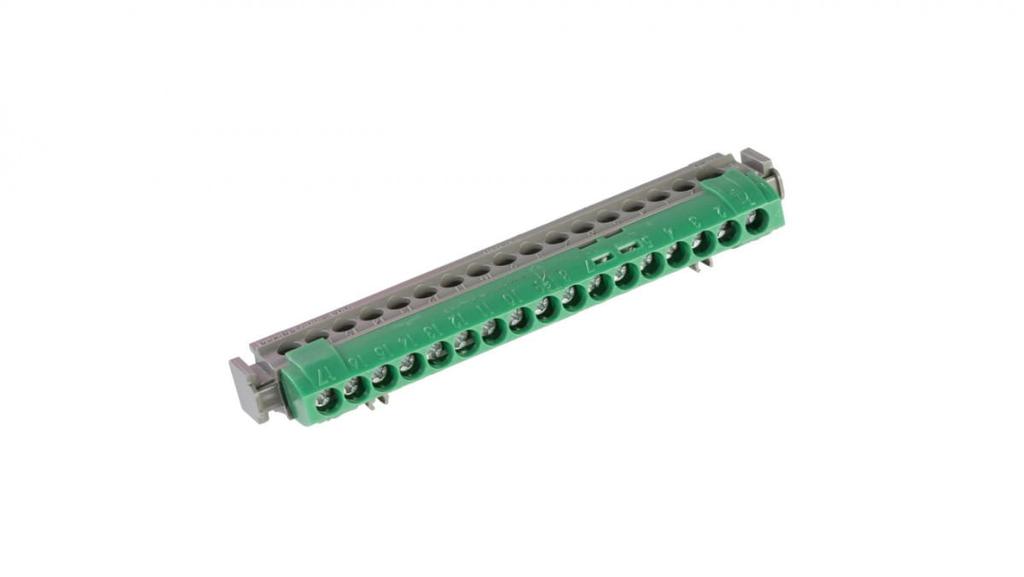 Listwa Przyłączeniowa 17-Otworów Zielona Ip2Xz17 004835