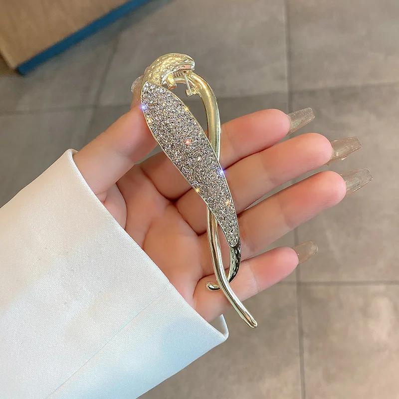 Корейские металлические заколки для волос с жемчугом и бабочкой, модные милые заколки для хвоста, заколки для волос, головные уборы, женские аксессуары для волос