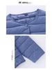 2025 Women's Lightweight Down Jacket: Short Style, Two-Way Round/V-Neck, Perfect for Autumn & Winter