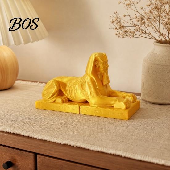 Detailed Sphinx Model Egyptian Collectible Figurine, 3D Printed Mini Statue, Office Desk Decoration Vintage Egypt Souvenir Ornament for Home Desktop