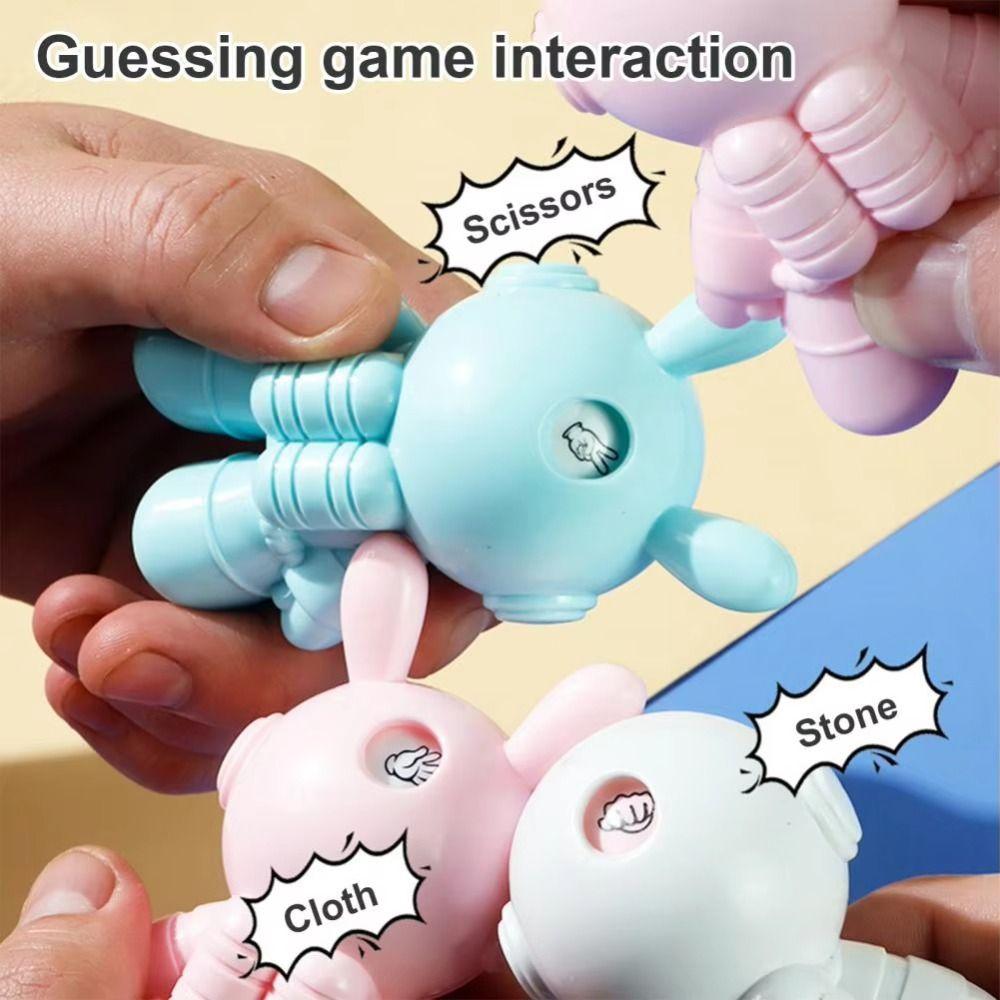 5pcs Rabbit Shape Spaceman Face Turning Toys Face-Changing Dolls  Christmas Dolls
