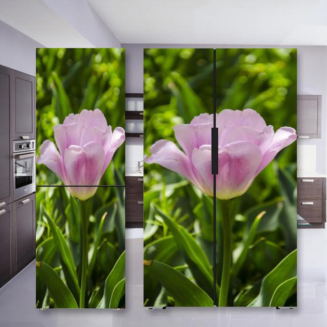 Наклейка на холодильник с кофе, дверная крышка, ПВХ, обои на холодильник, виниловая самоклеящаяся съемная наклейка на стену для замораживания, домашний декор