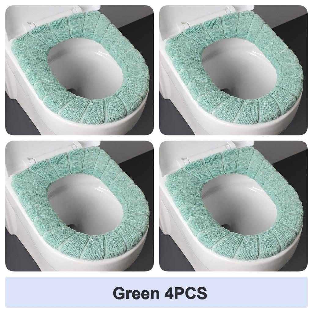 2856A Утолщенная плюшевая O-образная подушка для унитаза Скандинавская универсальная накладка на сиденье для унитаза Подушка для унитаза с флисовой подкладкой Крышка для унитаза