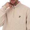 Lyle & Scott Mens Shaker Stitched Quarter Zip Sweater Top