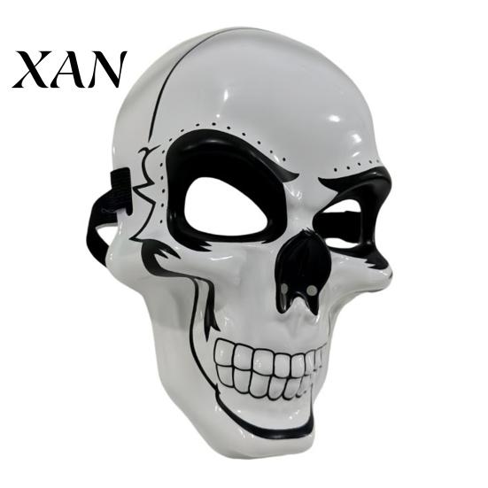 Sturdy Halloween Party Mask Skull Face Mask, PVC Ghost Head Prop for Party, Lightweight Cosplay Masquerade Costume Haunted House Creepy
