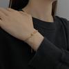 European American Stainless Steel Adjustable Drawstring Woven Chain Bracelet Unisex Versatile Hand Jewelry