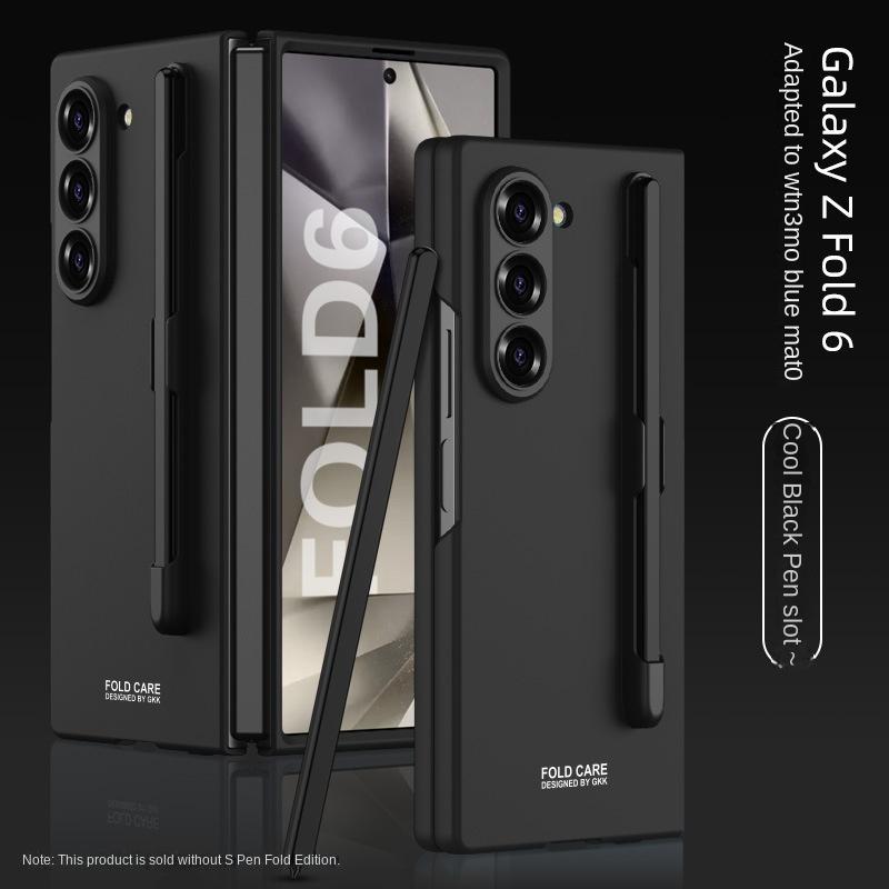 Жесткий пластиковый чехол для телефона с отделением для ручки для Samsung Galaxy Z Fold 6 Fold6 5G защитный противоударный чехол, включая ручку