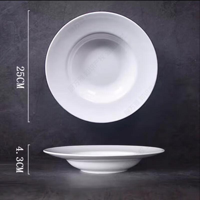 Chefwanyao Ceramic Straw Hat Deep Plate