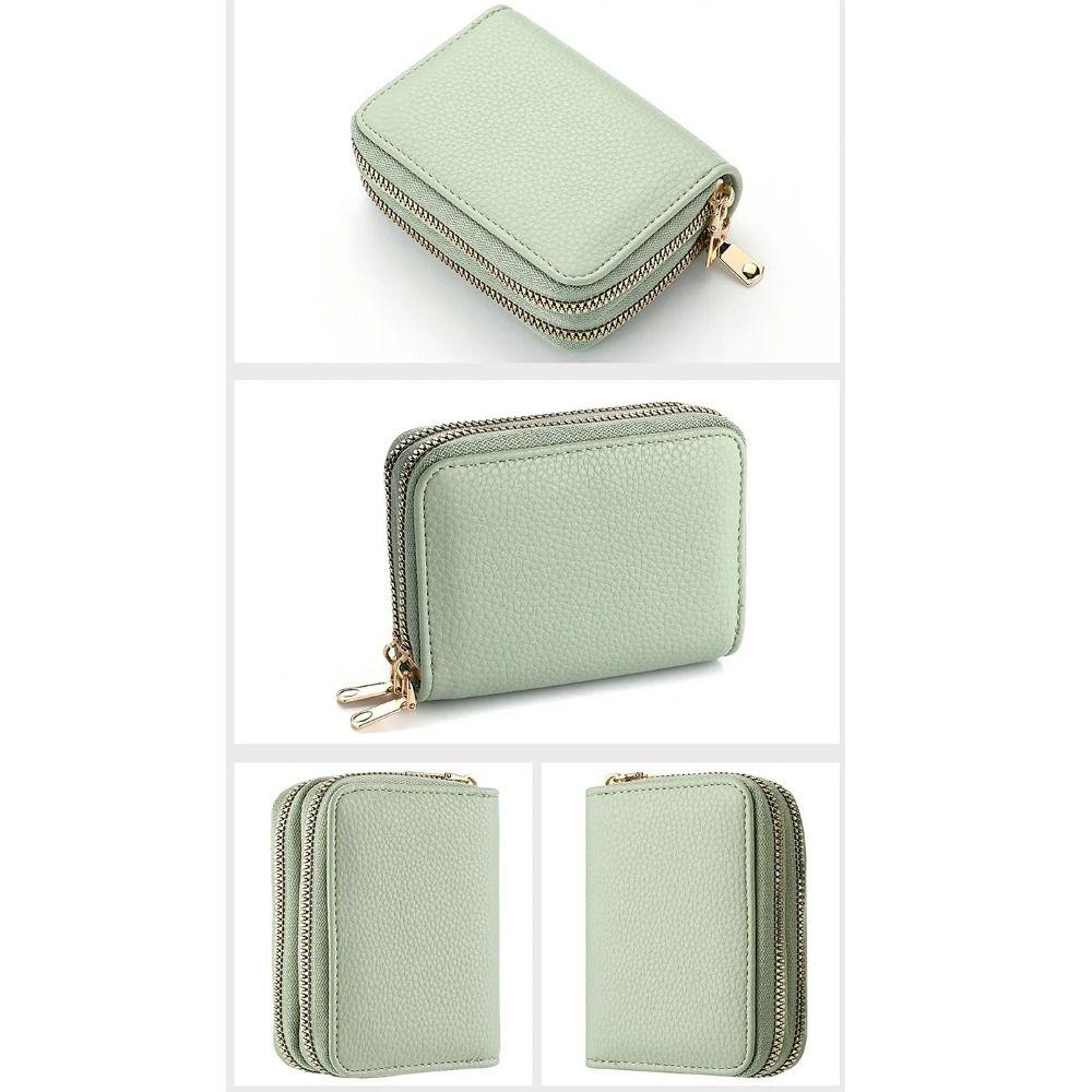 Однотонный короткий держатель для кредитных карт из искусственной кожи, кошелек для денег, портативный кошелек для монет