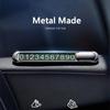 1pcs Hidden Car Styling Temporary Parking Card Metal Alloy Texture Auto Phone Number Card Plate Telephone Number Card CarStyling