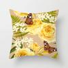 Watercolor-Style Floral Paintings Double-Sided Printed Pillow Cover Short Plush Suitable Living Rooms Sofas Throw Cushion Cover