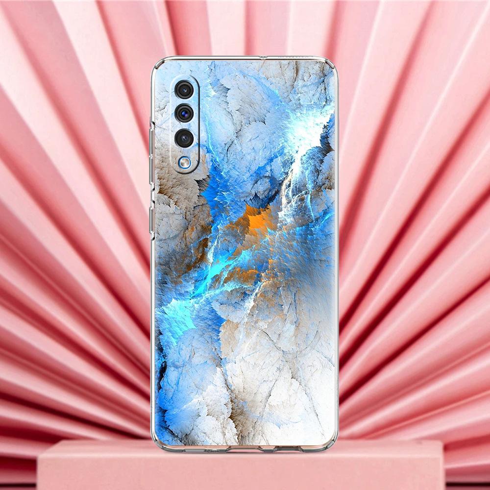 Чехол для Samsung A56 A36 A26 A24 A16 A14 A12 A32 A50 A70 A22 A40 A34 A54 A42 A52 5G A04s A06 Обложка Чернильная живопись звездное небо галактика