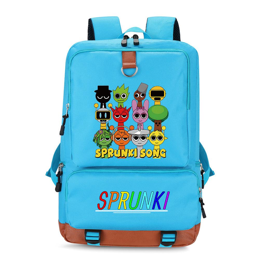 Ритм-бокс Цифровая печать Школьная сумка для молодежи Рюкзак Sprunki Дорожная сумка Сумка для компьютера