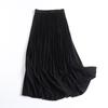 Elegant Women's Drapey Pleated Midi Skirt for Summer