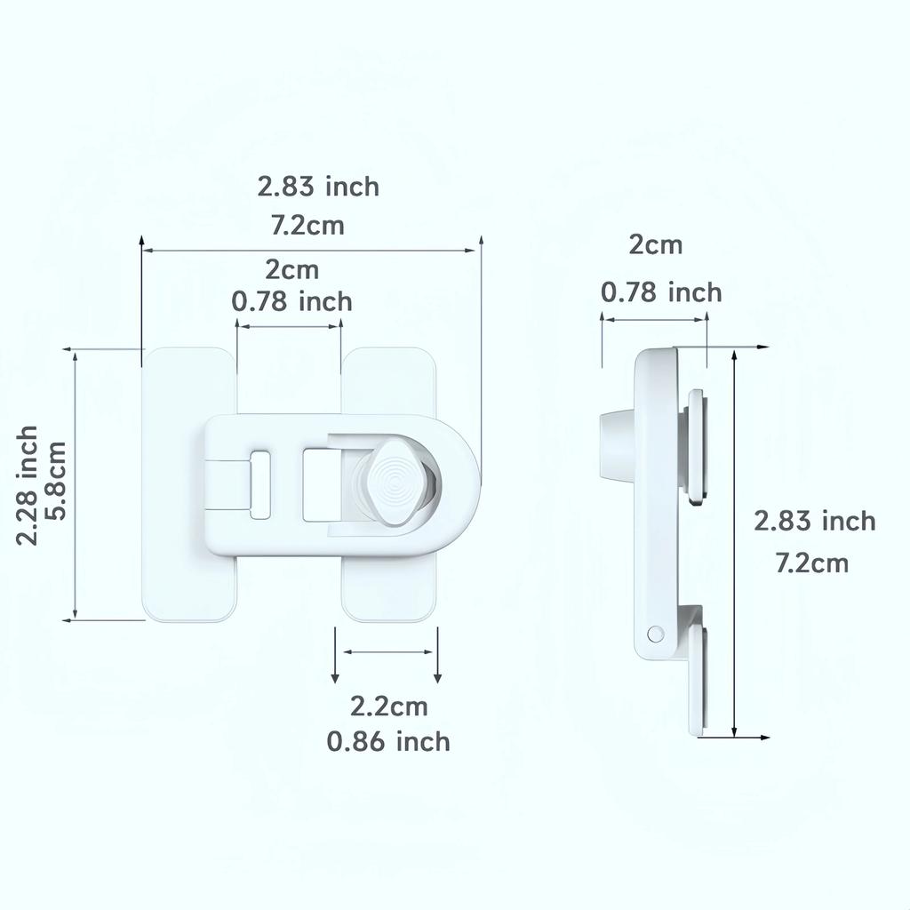 Легко устанавливаемые замки для дверей холодильника и морозильника, не требующие инструментов или сверления, подходят для холодильников, шкафов, ящиков