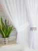 Curtain with drapes, decorative set - heather gray