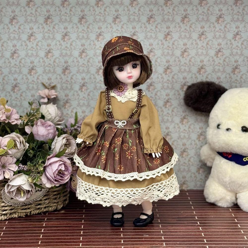 Attractive Eyes Princess Dress Up BJD Dolls Long Hair Princess Makeup Ball Joint Doll Girl Gift