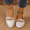 2024 New Fashion Solid Color Pointed Toe Flat Women's Shoes Shallow Mouth Slip-on Versatile and Comfortable Women's Shoes