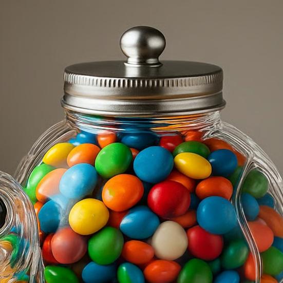 Конфетница в форме животного Герметичная банка для хранения с крышкой Милый прозрачный дизайн кошки и собаки Банка для закусок для кухонной столешницы шкафа