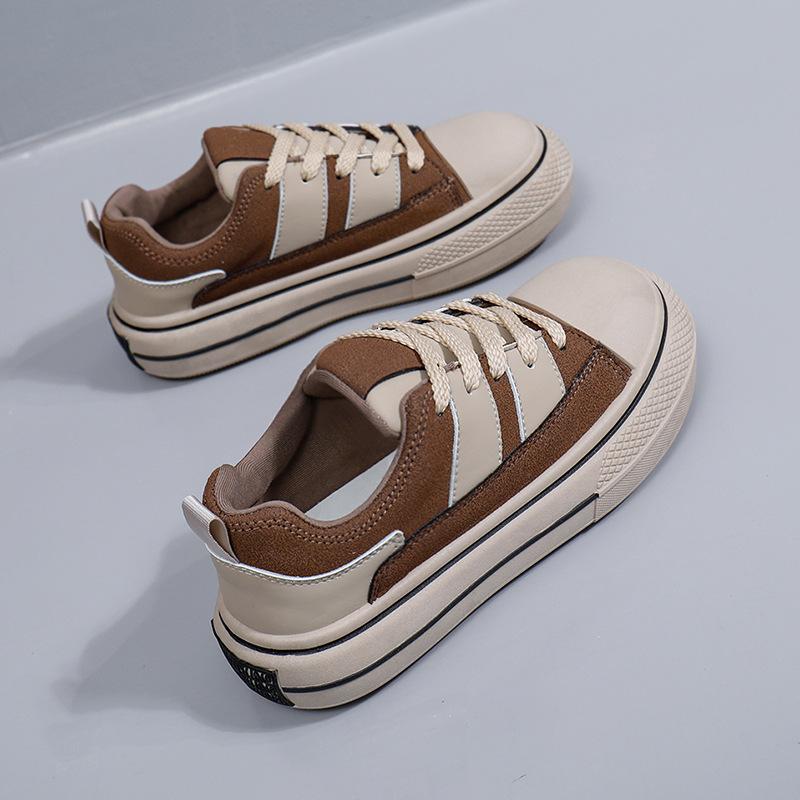 White Shoes for Women New Spring Students Korean Style Versatile Casual Ins Trendy Platform Fashion Sneakers Br1102