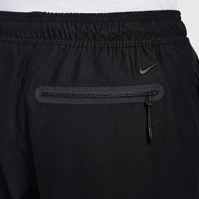 Men's Pants Nike Knitted Sweatpants Men's Black/Black Moderate Cuffed Pants