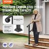 VEVOR Handrails for Outdoor Steps, 2-3 Step Stair Hand Rail & Indoor Railing Kit, Railings for Outside Steps with Installation Kit