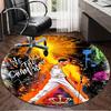 1PC Freddie Performance Round Rug, Non-slip Chair Mat, Home Decor, Circle Carpet Perfect for Office, Bedroom, Living Room,Christmas gift
