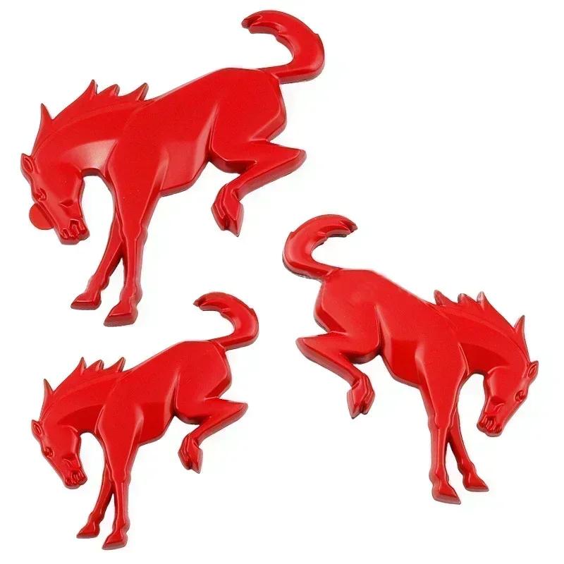 Metal Car Rear Trunk Sticker for A3 Bronco Logo Horse Badge Body Fender Side Emblems Styling Auto Emblem Decals Accessories LW3