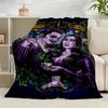 1PC Gothic Adams  Flannel Blanket Gift, Suitable for Both Men And Women, Soft Ideal for Beds And Sofa, Birthday Or Christmas Gift