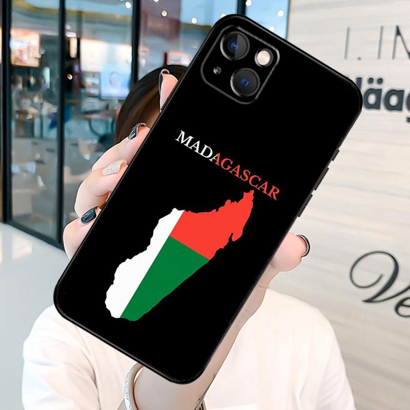 Чехол для телефона с флагом Мадагаскара Для iPhone 12 11 13 14 15 16 Pro Max Plus Силиконовый чехол Для iPhone XR X XS Max