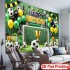 2D Football Goal Birthday Backdrop for Boys' Sports Themed Celebrations