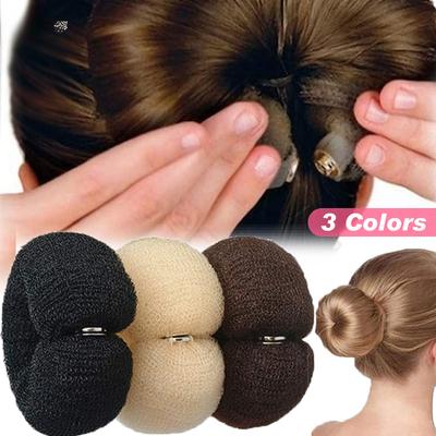 Модный инструмент для создания пучков волос Donut Magic Foam Sponge Easy Big Ring Hair Styler Инструменты для укладки волос Эластичная полиэстеровая резинка для волос Аксессуары