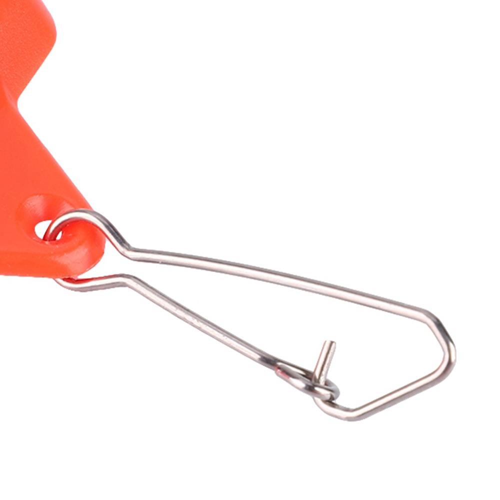30PCS Orange Red Fishing Rig Booms Double Lock Snaps Sliding Rig Boom Zips Slider Boom  Boat Fishing