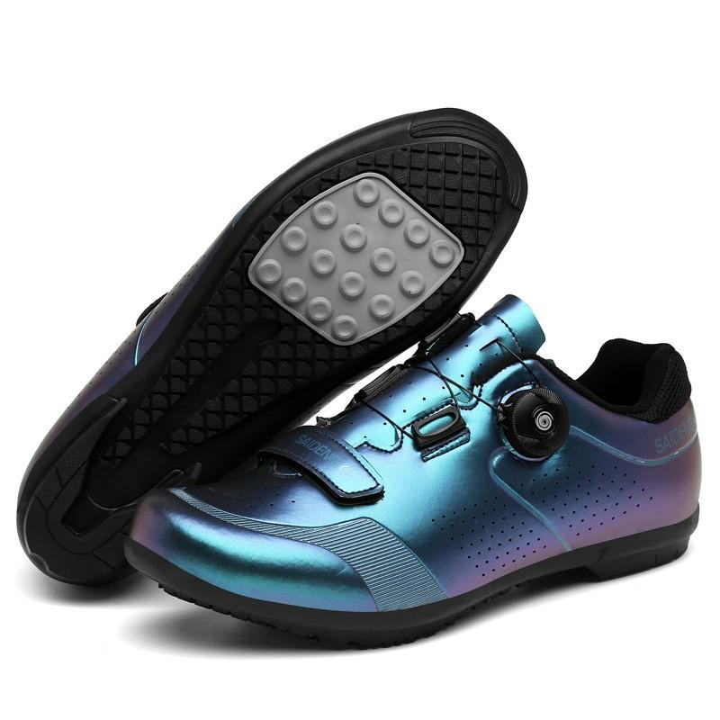 Mens Cycling Shoes Professional Road MTB Bike Non-Cleat Rigid Sole Indoor Spin Trainer Footwear