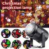 USB LED Christmas Projector Dynamic Rotating Snowflake Projector USB Powered Xmas Holiday Party Halloween Rotating Projection