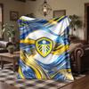 Leeds United Football Print Flannel Blanket Soft Warm Sofa Bed Throw Blanket For Home Office Bedroom