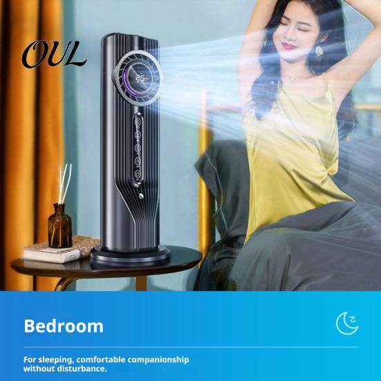 Quiet Portable Air Conditioner Fan, 3 in 1 Evaporative Cooler with Mister, 6 Speeds Energy Efficient Fan Desktop Cooling Timer, USB Personal
