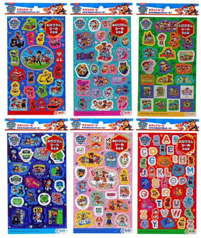 Paw Patrol Sparkling Stickers [12 Pieces/bulk Purchase]