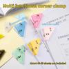 20Pcs Color Triangle Clip Bill Clip Book Paper Corner Clip For Desk Storage Shelf Stationery Office Desktop Organizer Clip