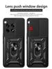 Чехол For OnePlus 12R Чехол Защита камеры со сдвижной крышкой Бронированный чехол для телефона Для One Plus 12R 12 R OnePlus12R 5G Магнитное кольцо-держатель Coque