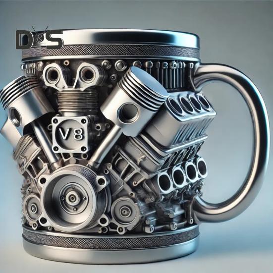 Ручная работа чашка для кофе V8 двигатель кружка для автолюбителей большая емкость чашка для чая кружка для горячего напитка для домашнего офиса