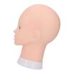Лысая голова манекена из ПВХ, реалистичная кожа, практическая кукольная голова для практического массажа, шапка, очки, ди