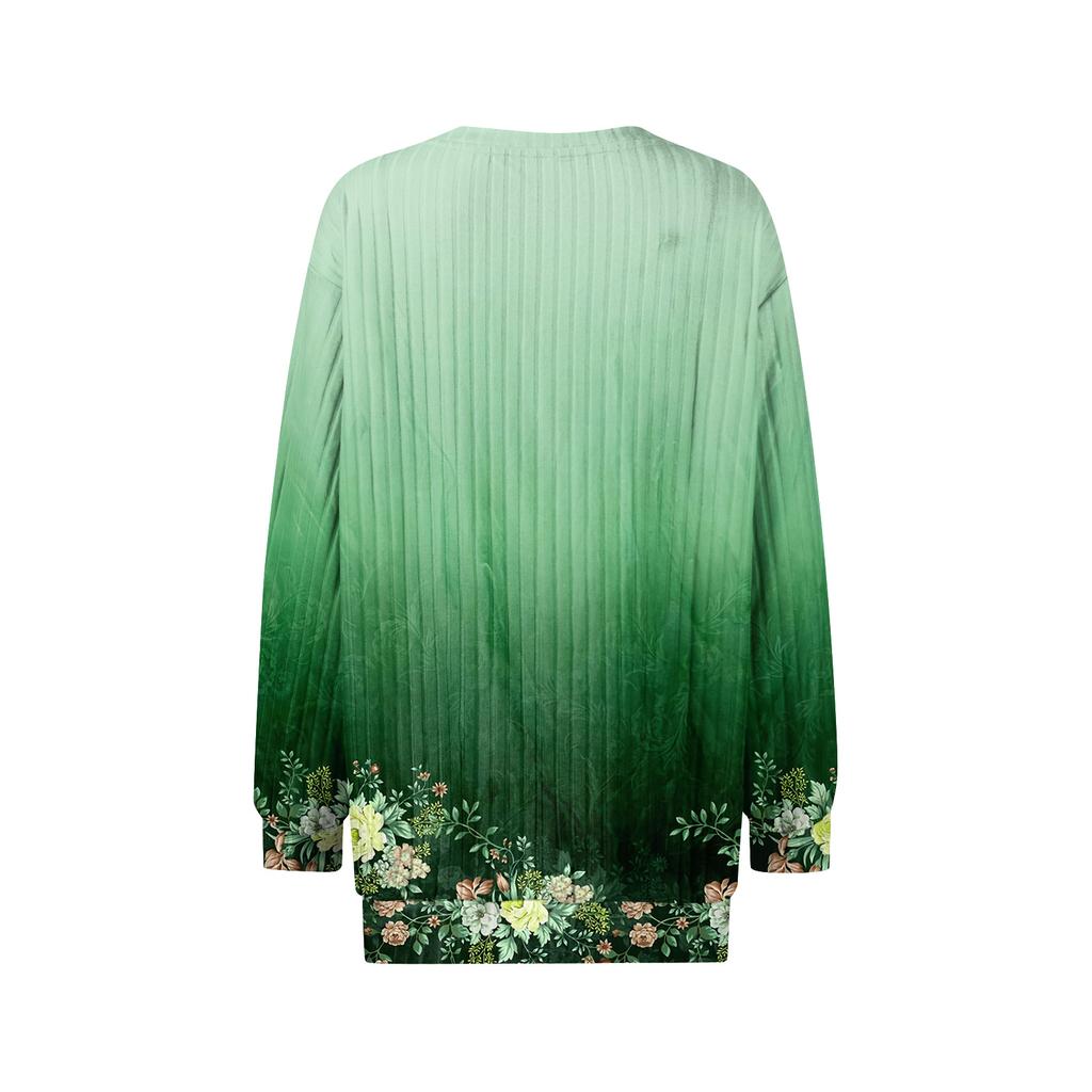 Женский принт Легкий Топ с круглым вырезом из матового хлопка