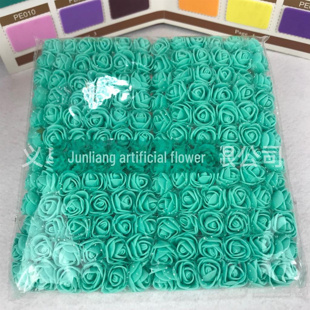 144 розы из пряжи 2,5 см своими руками - цветы из пенополиэтилена для свадебных и конфетных венков