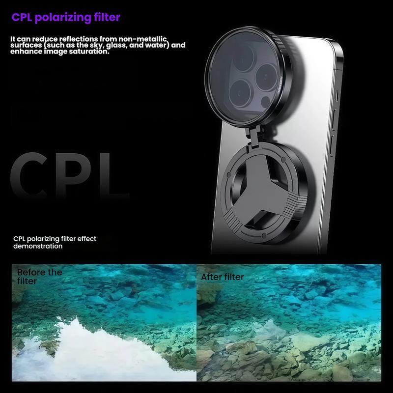 HD Магнитная линза CPL Поляризационная для телефона Антибликовое Оптическое покрытие Звездная Фотография Фильтр Поляризатор для Мобильной Фотографии