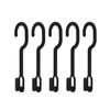 Shinkohanger Double Space Hooks, Set of 5, Black