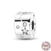 Star Collection 925 Silver Dangle Charms Stud Earring Rings Clip Charm Necklace Safty Chain Fit Original  Bracelet DIY